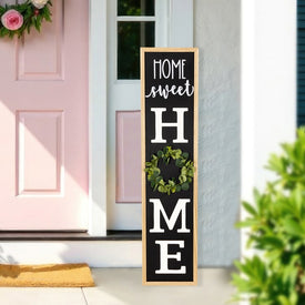 40" "Home Sweet Home" Wooden Framed Outdoor Porch Board Sign Decoration