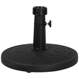 18" Geometric Pattern Round Base Stand for Patio Umbrellas