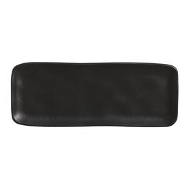 Matte Black Medium Rectangular Platters Set of 4