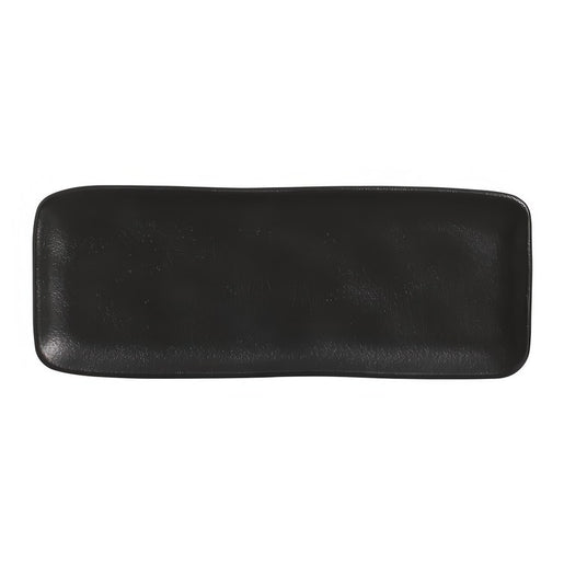 Matte Black Medium Rectangular Platters Set of 4