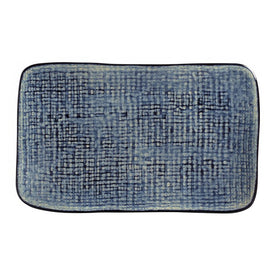 Denim Medium Rectangular Juta Platters Set of 4