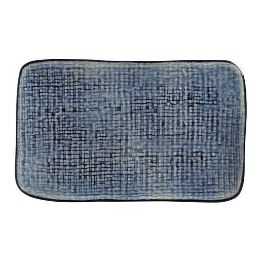 Denim Medium Rectangular Juta Platters Set of 4