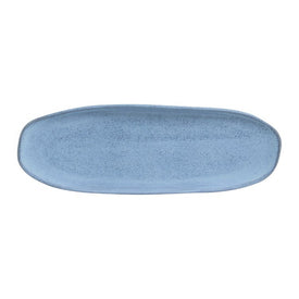 Platter Set Breeze Large Shallow Oval 4 Piece Light Blue Stoneware