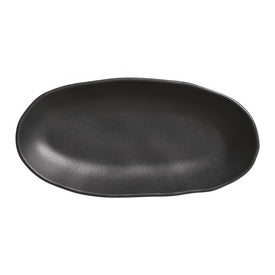 Matte Black Large Deep Oval Platters Set of 4
