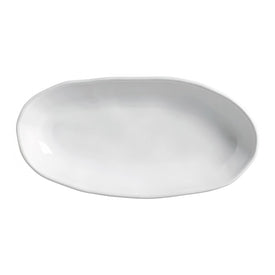 Platter Set New White Large Deep Oval 4 Piece White Stoneware