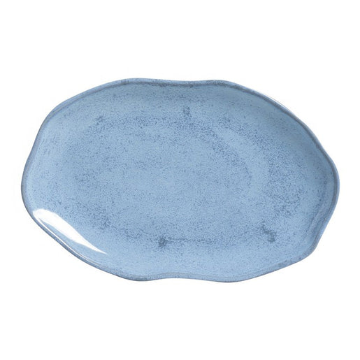 Platter Set Breeze Medium Shallow Oval 4 Piece Light Blue Stoneware