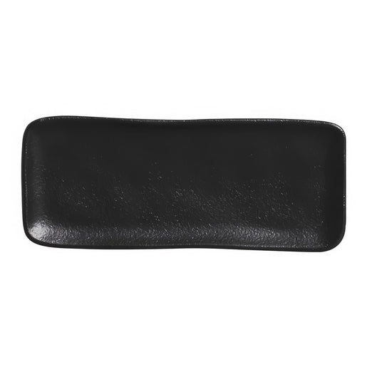 Matte Black Rectangular Platters Set of 4