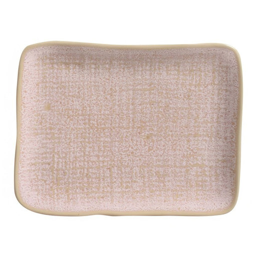 Litchi Rectangular Juta Platters Set of 4