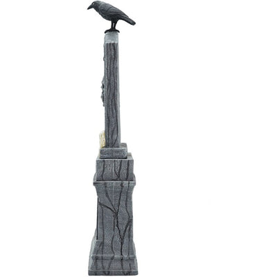 Seasonal Decor Motion Activated Aged Cemetery Tombstone Halloween 3.4 Feet Multicolored Plastic 1 Piece