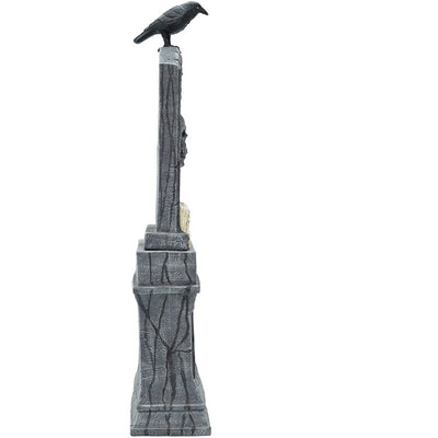 Seasonal Decor Motion Activated Aged Cemetery Tombstone Halloween 3.4 Feet Multicolored Plastic 1 Piece