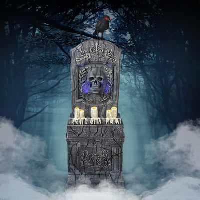 Seasonal Decor Motion Activated Aged Cemetery Tombstone Halloween 3.4 Feet Multicolored Plastic 1 Piece