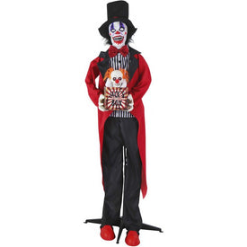 Seasonal Decor Talking Skull Clown in a Box Halloween Multicolored Plastic 1 Piece