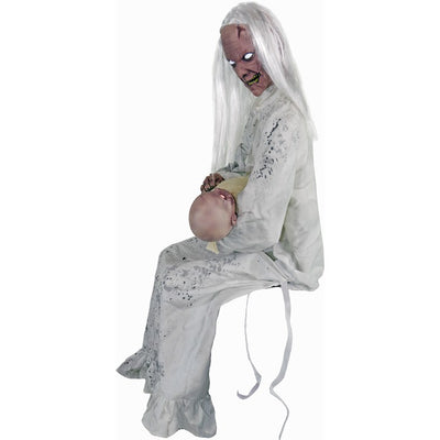 Seasonal Decor Motion Activated Gravely Granny with Sound Halloween Multicolored Plastic 1 Piece