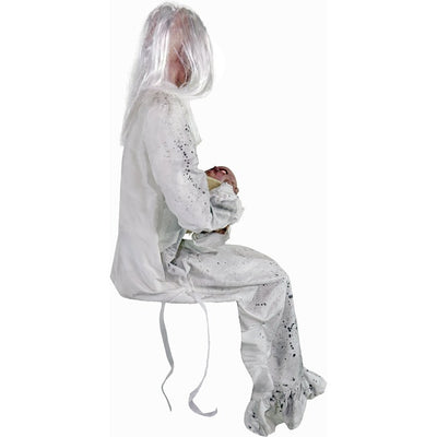 Seasonal Decor Motion Activated Gravely Granny with Sound Halloween Multicolored Plastic 1 Piece