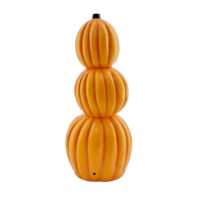 Seasonal Decor Jack-o-Lantern Stack Statue with LED Lights Halloween 36 Inch Orange Plastic 1 Piece