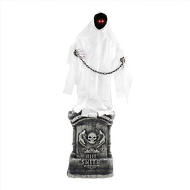 Seasonal Decor Touch Activated Animated Spectre on Tomb Halloween 4.3 Feet Multicolored Plastic 1 Piece