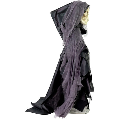 Seasonal Decor Touch Activated Rising Reaper with Tombstone Halloween 3 Feet Multicolored Plastic 1 Piece