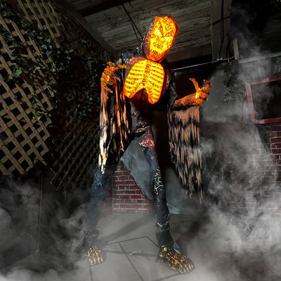 Seasonal Decor Tall Motion Activated Smoldering Ghoul Halloween 7.5 Feet Multicolored Plastic 1 Piece