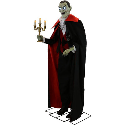 Seasonal Decor Tall Motion Activated Vampire Host Plug-In Halloween 5.5 Feet Black/Red Plastic 1 Piece