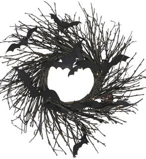 Product Image: HHWRTHBAT-1BR Holiday/Halloween/Halloween Indoor Decor