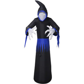 Seasonal Decor Tall Pre-Lit Musical Inflatable Grim Reaper Halloween 8 Feet Black Polyester 1 Piece