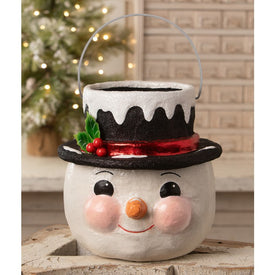 Holly Hat Snowman Large