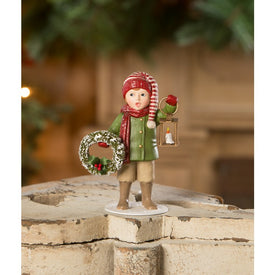 Christmas Caroling Louis with Lantern