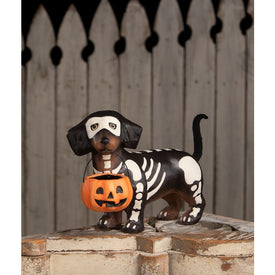 Paper Mache Skelly Pup