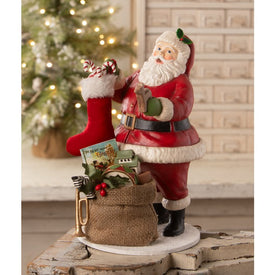 Santa Filling the Stocking