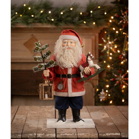 Vintage Santa with Toy Horse