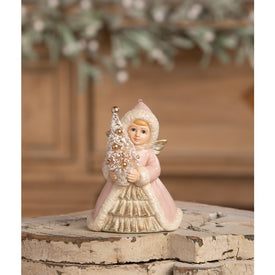 Pastel Angel Holding Tree