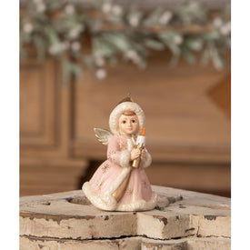 Pastel Angel Holding Candle