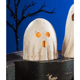 Surprised Ghost Luminary Medium Paper Mache
