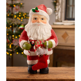 Vintage Santa with Stocking