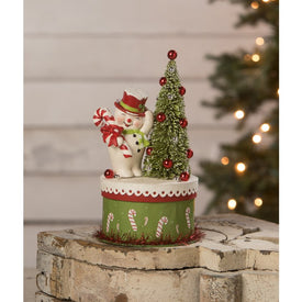 Happy Snowman on Box