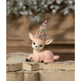 Pink Reindeer with Tree