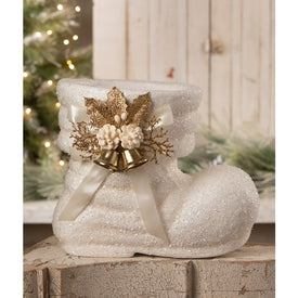 Winter White Santa Boot
