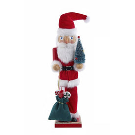 15" Santa With Gifts and Tree Nutcracker