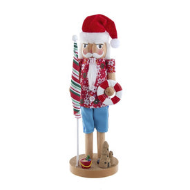 15" Beach Santa Nutcracker