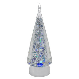 11.5" Battery-Operated USB LED Rotating Christmas Tree