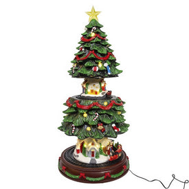 Musical Animated Christmas Tree Table Piece