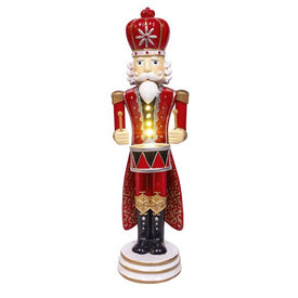 12" Battery Operated Lighted King Nutcracker