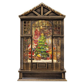 10" Battery-Operated LED Lighted Tree Water Lantern