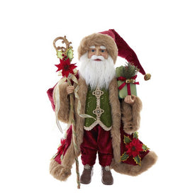 18" Kringles Elegant Red Santa
