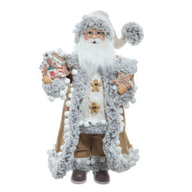 17.25" Kringles Standing Gingerbread Santa