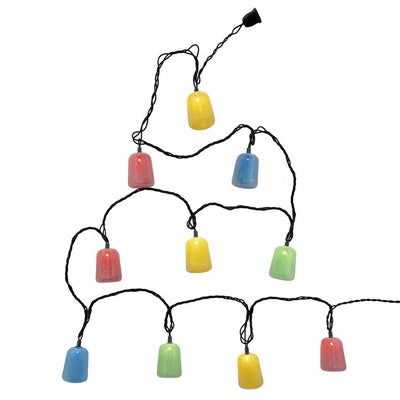 Kurt Adler-Foots UL 10-Light Multicolor Gumdrop Light Set