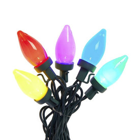 100 Lights Multi-LED C7 OPAQUE String Lights - Multicolored