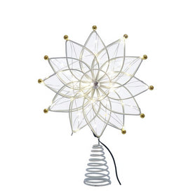 14.5" 50-Light Warm White LED 12-Point Star Tree Topper