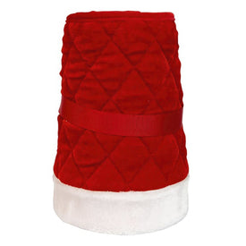 10 x 24" Quilted Red Velvet Tree Collar