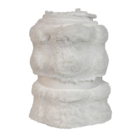 10 x 24" White Fur Tree Collar